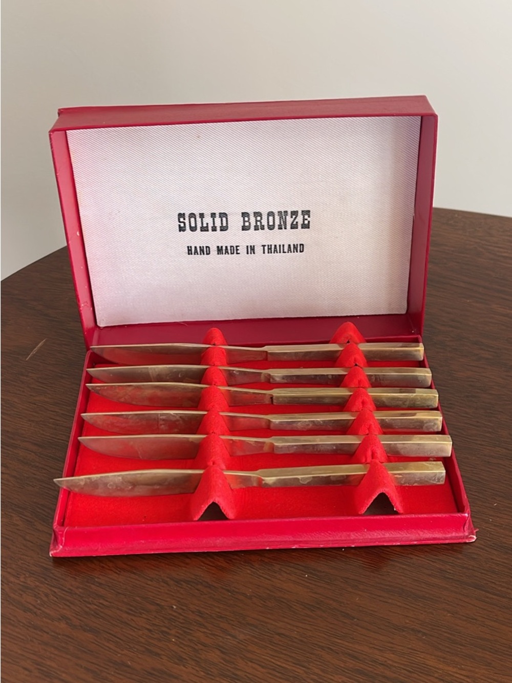 Red Box Knife Set - Handmade in Thailand